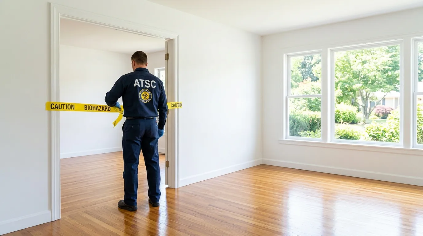 Certified biohazard cleanup crew performing Trauma Scene Cleanup in Buckhall